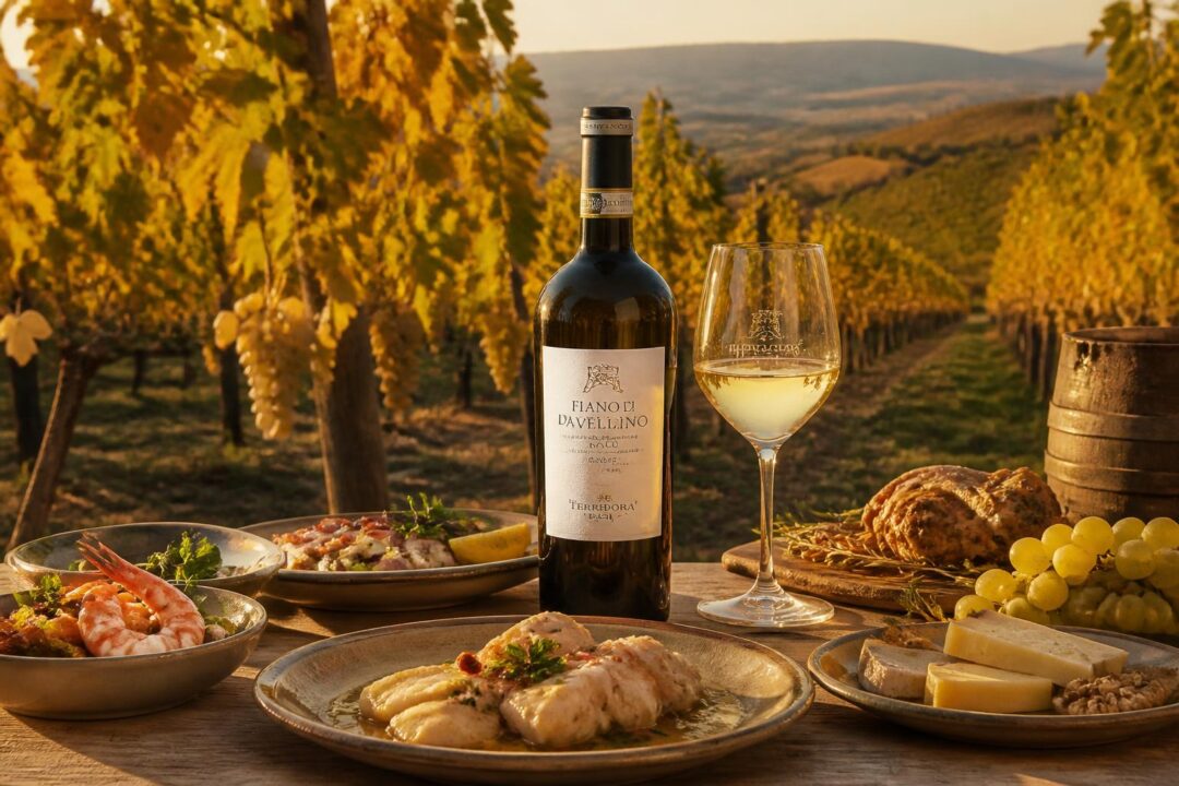 scopri il fiano di avellino docg: caratteristiche uniche, suggerimenti per abbinamenti culinari ideali e una panoramica sui produttori storici di questo prestigioso vino italiano.