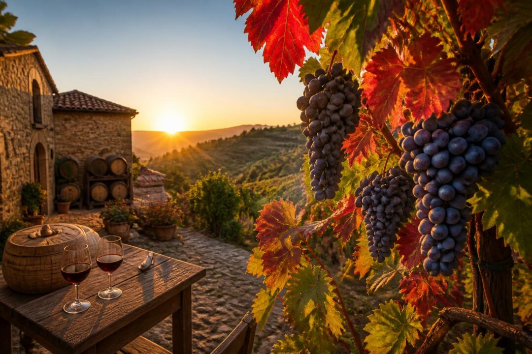 scopri la taurasi docg: la sua storia affascinante, il vitigno aglianico e le migliori cantine da visitare per un'esperienza enologica unica in campania.